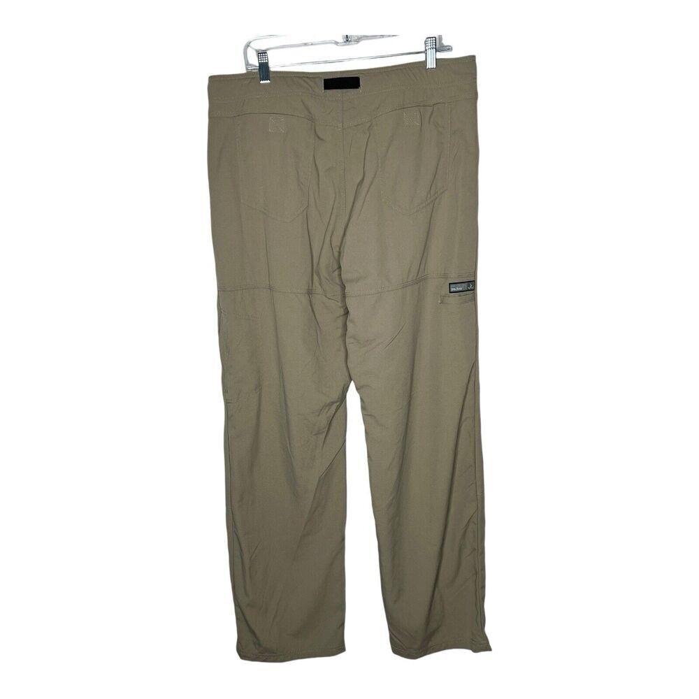 Prana Pants Mens XL Belted Outdoor Hiking Canvas Tan Pockets‎ Gorpcore - Picture 2 of 12